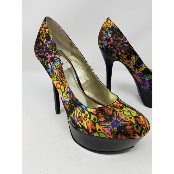 Carlos Santana Destiny Platform Stiletto Floral 7 - Picture 5 of 10